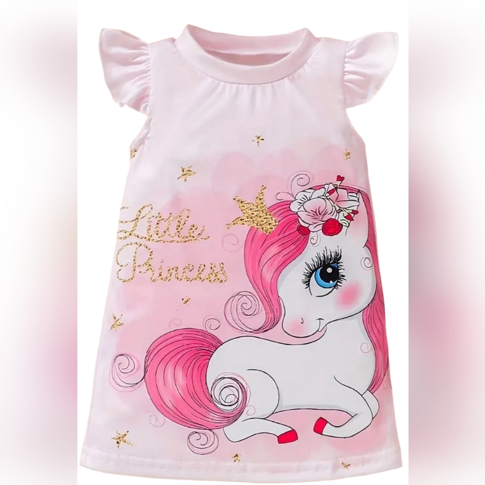 NWOT Toddler Girl's Unicorn Print Nightgown